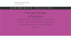 Desktop Screenshot of princesspartymagic.com